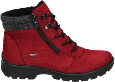 Ara 1249309 - VeterlaarzenHoge sneakersDames sneakersDames veterschoenenHalf-hoge schoenen - Kleur: Rood - Maat: 37.5