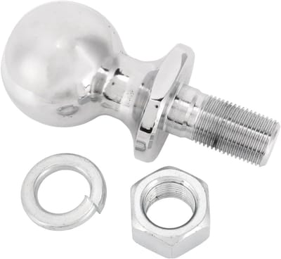 Allecta - Verchroomde trekhaakkogel met 1-7/8 inch diameter voor ATV, UTV en gazontractor - 2.000 lbs draagvermogen - 5/8 x 1-3/4-inch schacht