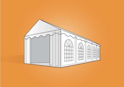 Partytent 5x10m PE - Feesttent 5x10m PE