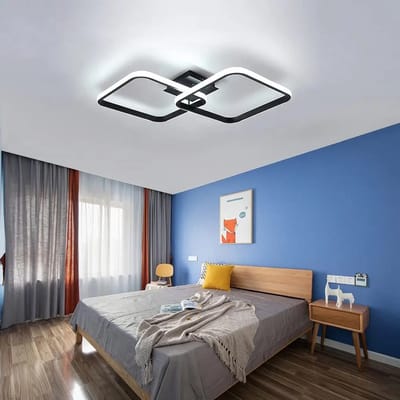 LED plafondlamp 40W - dimbaar 3000 - 6500K met afstandsbediening - vierkant - voor woonkamer, slaapkamer en keuken