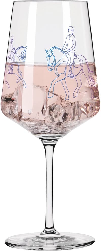Ritzenhoff Cocktailglas - Lijntekening Dressuur Design - Kristalglas - 544 ml - Voor Gin-Tonic, Aperol Spritz, Wijn en Meer - Geschikt voor de Vaatwasser