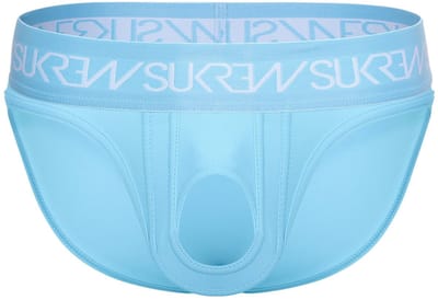 SUKREW U-Style Brief Breeze Blue - MAAT XS - Erotisch Heren Ondergoed - Slip voor Man - Sexy mannen Slip