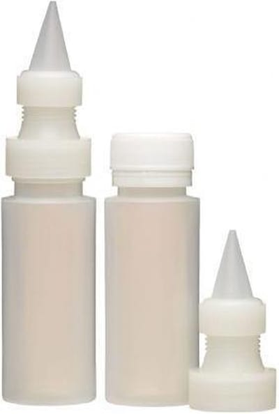 KitchenCraft Set van twee icing flesjes met fijn spuitmondje - Sweetly Does It | Kitchen Craft