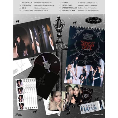 NMIXX-Fe3O4: STICK OUT / 3e EP-album Pyromancy ver. (Black) gray