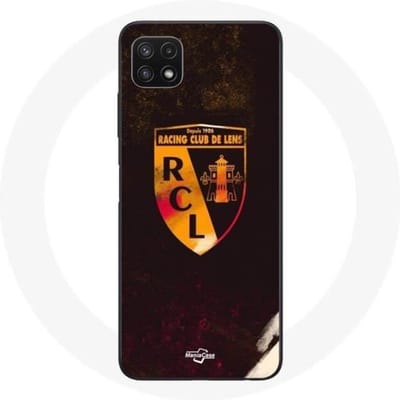 Coque - maniacase - Samsung Galaxy A22 5G - Souple - Protection - RCL Lens Orange Fond Noir noir