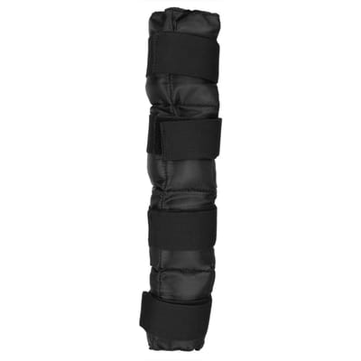 Sac de glace en tissu Oxford noir, souple et rapide à installer, pour protéger les jambes des chevaux black