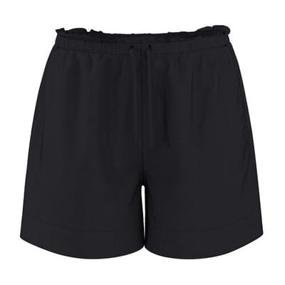 ESMARA Korte dames broek met linnen (Zwart, XS (32/34))