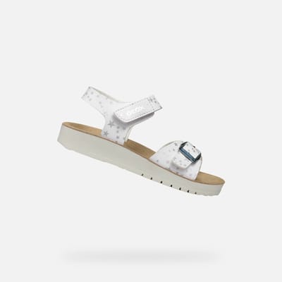 GEOX SANDAL COSTAREI MEISJES Sandalen - WIT - Maat 25