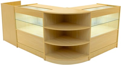 Eclipse led-winkeltoonbankset - esdoorn - 90x60x90/60x60x90cm - 2xc900