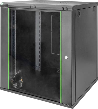 Digitus DN-19 16U-6/6-EC-SW 19inch-wandkast (b x h x d) 600 x 816 x 600 mm 16 HE Zwart, Zwart (mat), Zwart (RAL 9005)