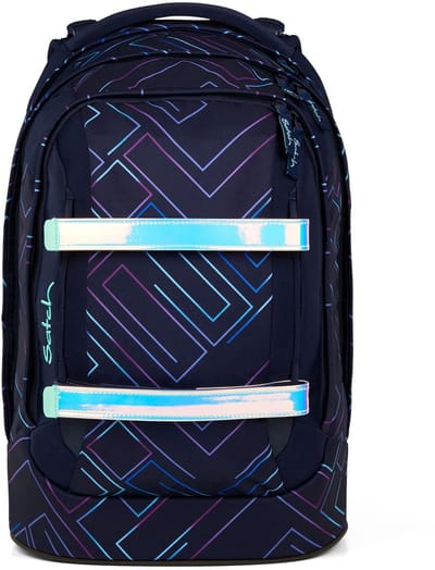 satch Schoolrugzak met laptopvak Pack Purple Laser Donkerblauw