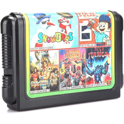 Carte de jeu 16 bits portable grande capacité pour manette de jeu Sega Accessoires de jeuTH16003 gray