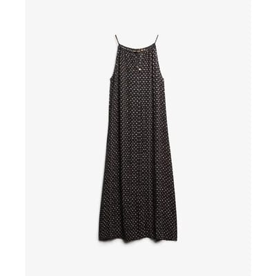 Superdry Beach Camimaxi-jurk Black Grootte: 44