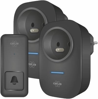 Draadloze Deurbel Set - Plug-in Ontvanger - Altijd Horen - 150 Meter Bereik - 2 Ontvangers - Wit