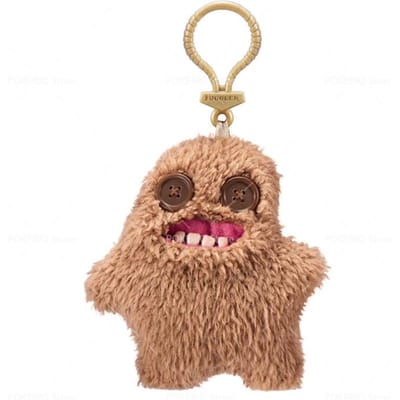 Originele Fuggler Pluche Sleutelhangers Grappige Lelijke Monster Heer Lange Oren Kapitein Hartslag Pluche Verzamelbaar Rugzak Hanger Premium Kwaliteit beige