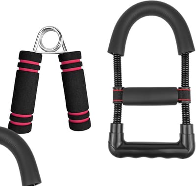 Effectieve Gripversterker voor Hand, Pols en Onderarm - Handkracht Trainer met Vinger Dumbbell en A-Type Gripper voor Optimale Krachttraining