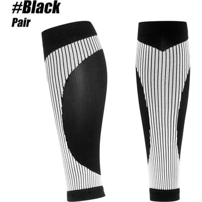 1 Paar Kuitcompressie Sleeve Mannen en Vrouwen 20-30 mmHg, Scheenbeenpijn Compressie Sleeve Sokken voor Spataderen Kuit Sleeve L-XL(35.5-48CM)