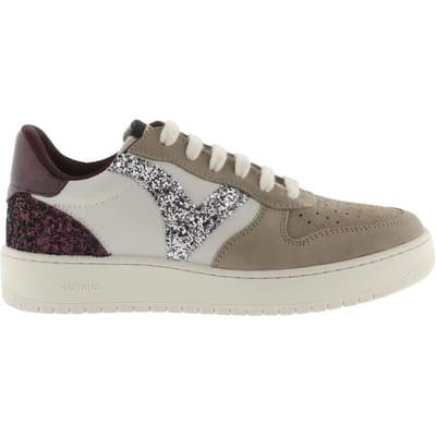 Schoenen met gescheurde lederen look en glitters voor dames Victoria Madrid