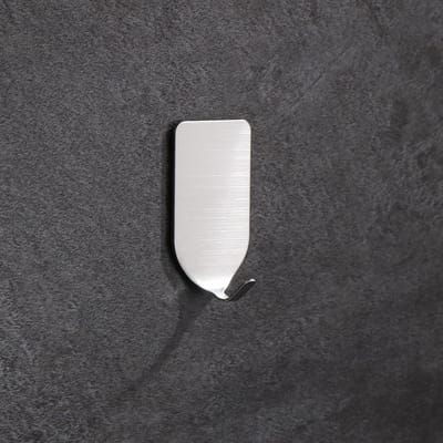 Dailygoods- Zelfklevende Haken - Roestvrij Staal - Wandhaken - Zilveren Haken - 10-Pack - Waterdicht en Schokbestendig