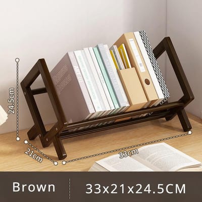 Eenvoudige Bureaublad Boekenplank Tijdschriftenrek Kantoor Documenten Boeken Opslagplank Studenten Economie Stand Utility Organizer Planken black