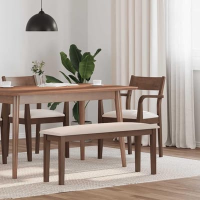 Bank 110cm - Zitbank Stoel - Interieur Verfraaien - Massief Hout - 110 x 46.5 cm - Bruin