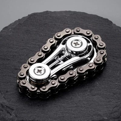 Pignons Volant Gyroscope du Bout des Doigts Fidget Spinner Antistress Anxiété Chaînes de Vélo Jouets EDC Idéal Pour Adultes Enfants noir