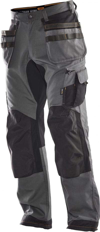Jobman 2164 Werkbroek Stretch - Maat 48 - Grijs/Zwart
