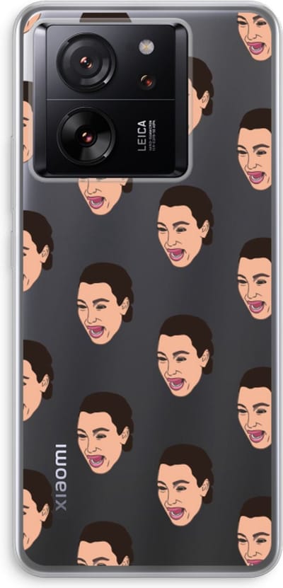 Case Company® - Hoesje geschikt voor Xiaomi 13T Pro hoesje - Ugly Cry Call - Soft Cover Telefoonhoesje - Bescherming aan alle Kanten en Schermrand