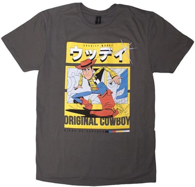 Disney - Toy Story Original Cowboy Heren T-shirt - M - Grijs