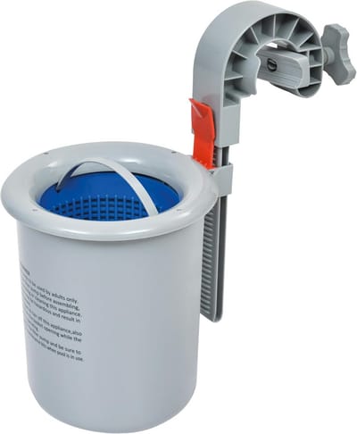 Oppervlakteskimmer Zwembad - Skimmer Net - Zwembad Onderhoud - Verstelbare Framebevestiging - Tot 457 cm - Blauw
