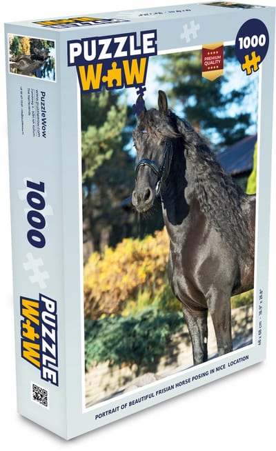 Puzzel Zon - Fries - Paard - Legpuzzel - Puzzel 1000 stukjes volwassenen