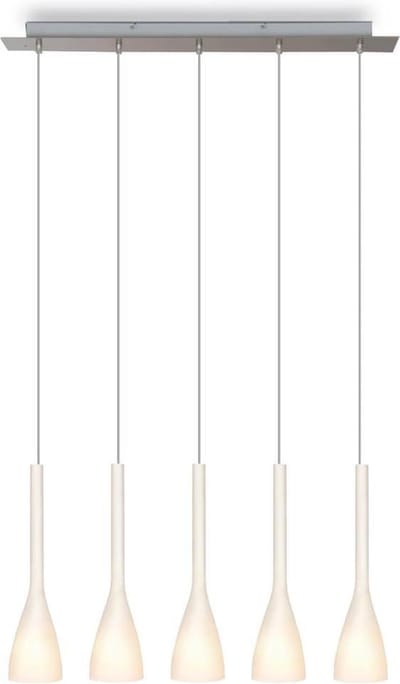 Hanglamp Vase 5 - inox - 5x40w E14