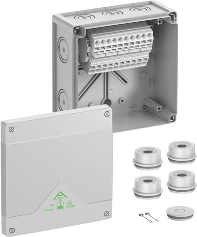 Spelsberg Abox SL-10² Aftakkast (l x b x h) 182 x 182 x 90 mm Grijs IP55, IP66 1 stuk(s)