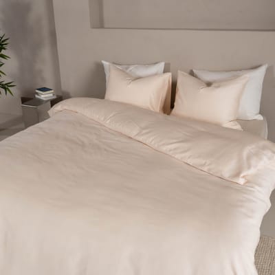 Kayori Kiso Dekbedovertrek Tencel - 140x200-220 + 1 sloop - Eenpersoons - Zacht, Verkoelend & Antibacterieel - Offwhite