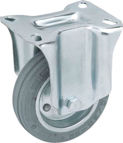 Wurth - Apparaatwiel, stijve houder, spoorloos, grijs - Apparaatwiel met vaste houder x 1 st - 65 kg