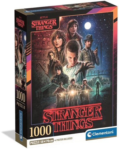 Clementoni - Puzzel - 1000 Stukjes - Stranger Things Seizoen 1 - Puzzel Voor Volwassenen