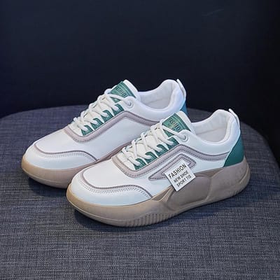 Witte Schoenen voor Dames Ins Trendy Ademende Mesh Panel Schoenen voor Studenten Platform Casual Schoenen Modieuze Dames Casual Schoenen 41 gray