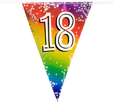 Boland - Folievlaggenlijn Rainbow '18' - Regenboog - Regenboog