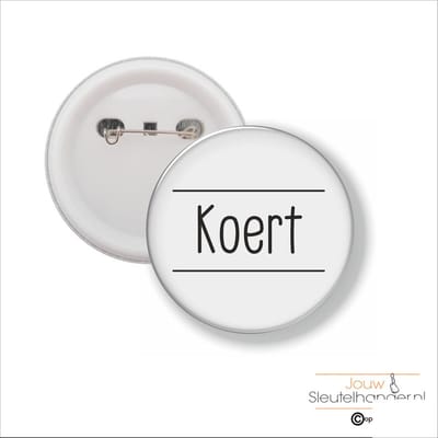 Button Met Speld 58 MM - Koert
