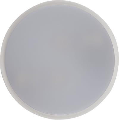 Olucia - JAMES - Buitenplafondlamp met bewegingssensor - Wit - Vorm: Rond