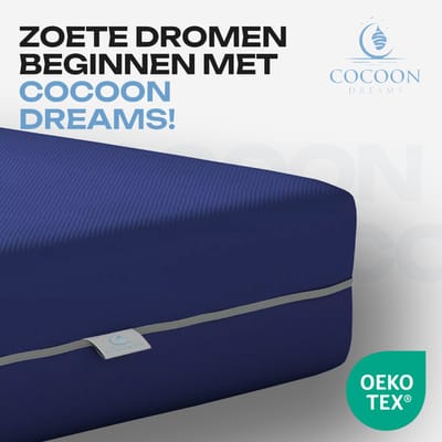 Zorgmatras - 90x200 - Waterdichte Incontinentie matras - Afritsbaar / Wasbaar - Koudschuim HR - 14 cm - Medium