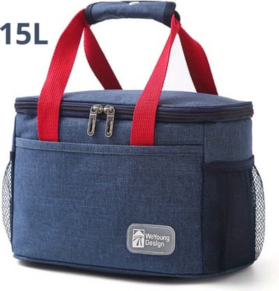 Bovista Koelbox - Koeltas - Frigobox - Autokoelbox - Lichtgewicht - Coolbox - Wielen - Draagbaar - Marineblauw 15 Liter