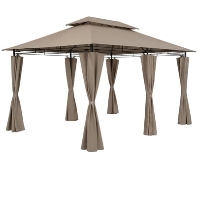 Casaria Paviljoen Topas 3x4m - UV-bescherming 50+ - Taupe