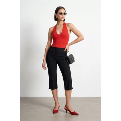 Hoge Taille Capri Sigarettentrousers