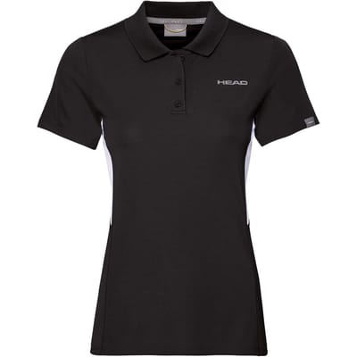Head Tech-poloshirt voor dames van de club (Zwart)