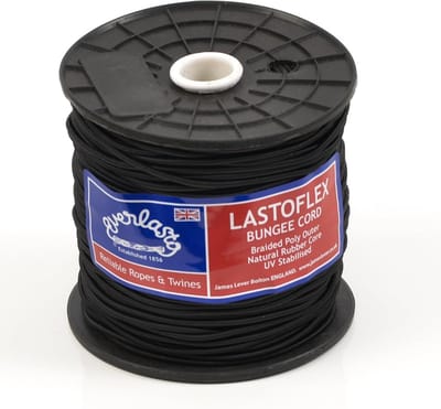 Bungee Koord 2mm Zwart 100M Haspel - UV-bestendig en Duurzaam
