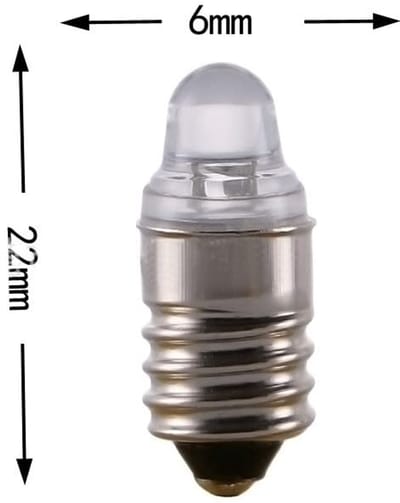 3V 4300K Warmwit LED Gloeilamp voor Zaklamp en Werklamp
