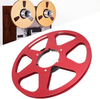 Lege 1/4 inch 10.5 inch bandopname spoel met 6 gaten, universele open spoel voor geluidstape, aluminium take-up spoel voor professionele audioapparatuur
