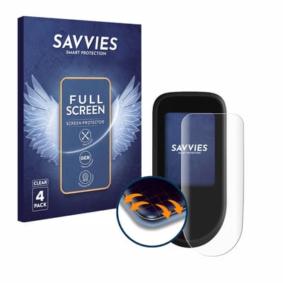 Savvies - Screenprotector voor Segway Ninebot F3 D / F3 Pro D - Folie Beschermfolie transparant volledig dekking 4 Stuks