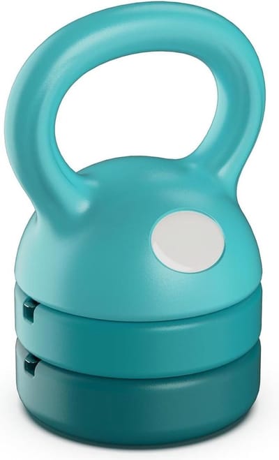 Verstelbare Kettlebell Set 54 kg - Krachttraining Gewicht Thuis Gym - Waterkoker Bell voor Mannen Vrouwen - Blauw verstelbare kettlebell